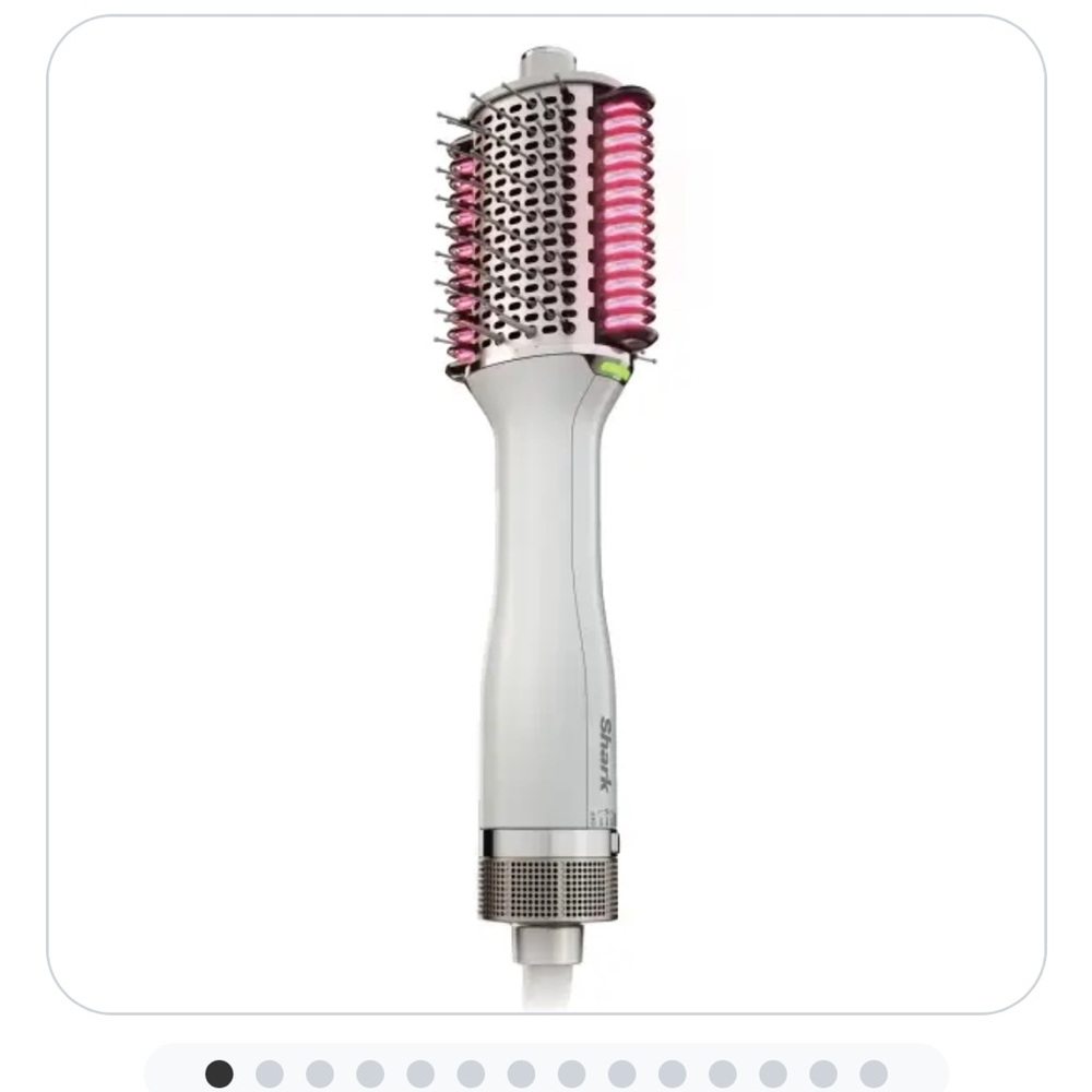 Shark White and Pink Hair Styling Brush